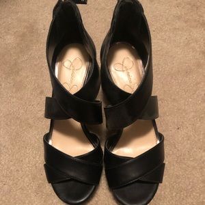 Jessica Simpson Size 6.5 Black Wedges